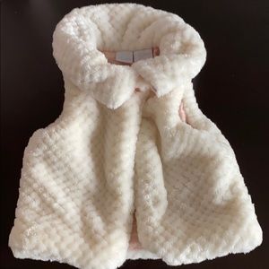 Baby girl faux fur